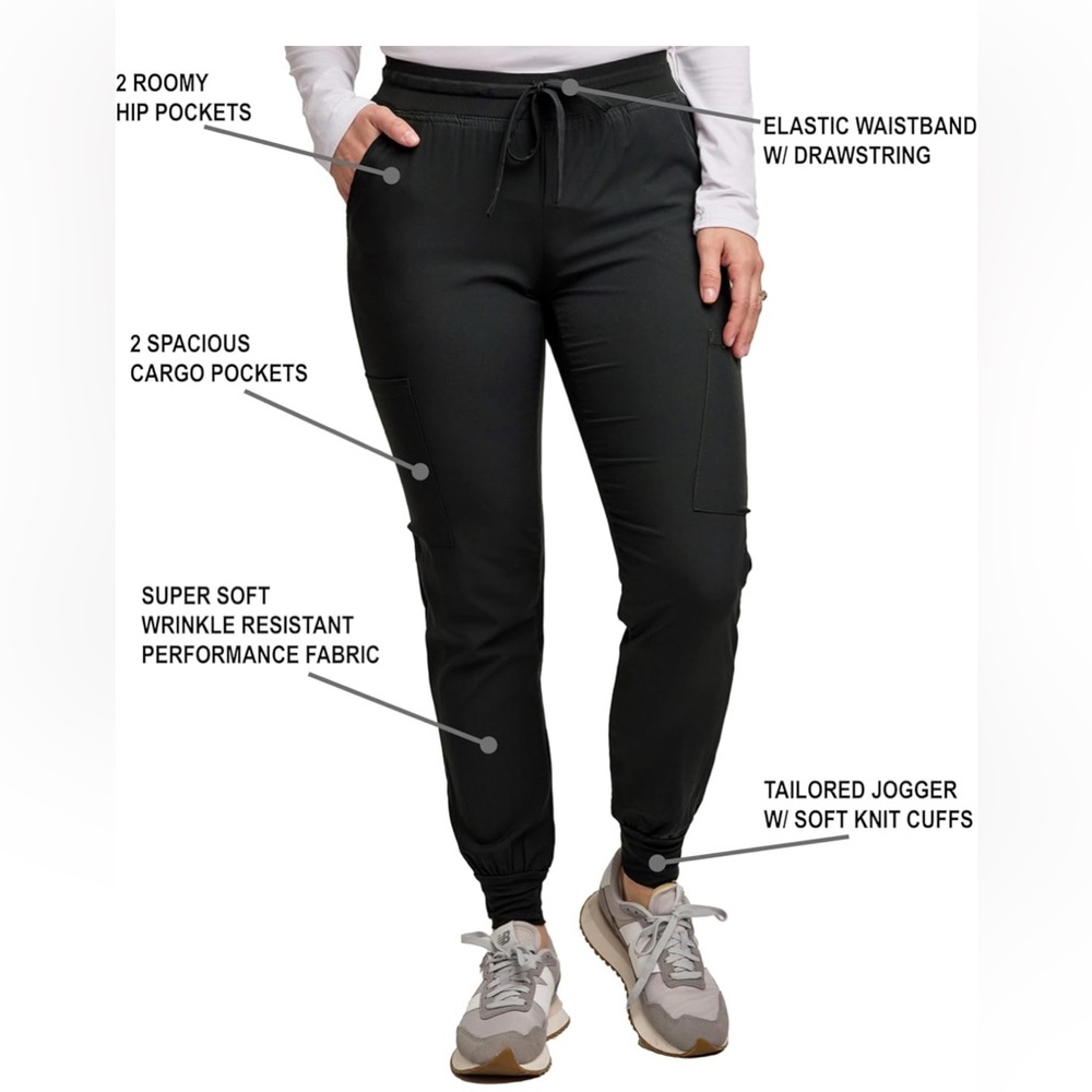 Black Scrub Pants